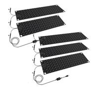 Tapis de Fonte de Glace Conception Antidérapante, avec câble d'Alimentation Pads de Fonte de Neige Chauffage Rapide et température Constante, pour Escaliers Portes Escaliers（24.5 x 76.2 cm） ,5pcs