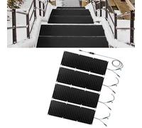 Tapis de Fonte de Neige d'extérieur avec Cordon d'alimentation - Coussinets Chauffants antidérapants en Caoutchouc for escaliers, allées et trottoirs(30x60cmx4Pcs)