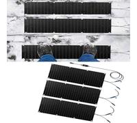 Tapis de Fonte de Neige for allées et escaliers extérieurs - Tapis antidérapant en Caoutchouc for Fonte de Neige et de Glace avec Cordon d'alimentation - for l'hiver(25.4x120cmx3Pcs)