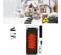 Tapis de Fonte de Neige for escaliers extérieurs - Antidérapant, avec Vitesse de Fonte de 2 po/h, Cordon d'alimentation de 6 pi et câble de raccordement(30x90cmx1Pcs)