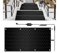 Tapis de fonte de neige pour escaliers, tapis d'extérieur chauffants pour allées, tapis chauffants électriques en caoutchouc antidérapant, tapis de fonte de la neige pour escaliers, marches, allées