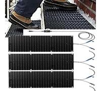 Tapis de fonte de neige pour escaliers, tapis d'extérieur chauffants pour allées, tapis chauffants électriques en caoutchouc antidérapant, tapis de fonte de la neige pour escaliers, marches, allées