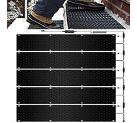 Tapis de fonte de neige pour escaliers, tapis d'extérieur chauffants pour allées, tapis chauffants électriques en caoutchouc antidérapant, tapis de fonte de la neige pour escaliers, marches, allées
