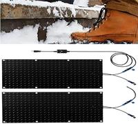 Tapis de fonte de neige pour escaliers, tapis d'extérieur chauffants pour allées, tapis chauffants électriques en caoutchouc antidérapant, tapis de fonte de la neige pour escaliers, marches, allées