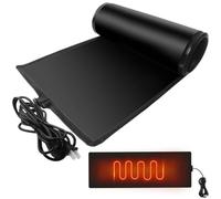 Tapis de fonte de neige pour la prévention des barrages de glace, tapis chauffants antidérapants en PVC avec bande thermique, kit de dégivrage de toit