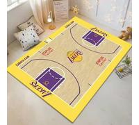 Tapis de Football et Basketball pour Garçons - Lavable, Anti-dérapant Décoration de Sol pour Chambre et Salon Tapis de Jeu d’Intérieur pour Adolescents (Style 2,80x160cm)