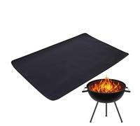 Tapis de fosse de feu - Protecteur de couverture de barbecue résistant à la chaleur, coussin de barbecue ignifuge | Accessoire de base en fibre de verre extérieur pour la du sol de