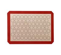 Tapis de Four en Silicone Macaron Tapis de Cuisson Qualité Alimentaire Plateau Cuisson Anti-Adhésif Pâtisserie Cuisine Liner Résistant à La Chaleur Cadeau Mère Femme au Foyer 42 × 29,5 cm