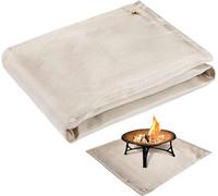 Tapis de Foyer - Couverture de Protection Portable pour Patio, terrasse, pelouse, Camping en Plein air, Barbecue - Résistant aux Hautes températures