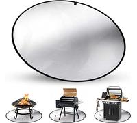 Tapis de Foyer extérieur Ignifuge pour Camping Gazinière Plaque Plane Brûleurs au Propane Grills Charbon Bois sous Grill Protecteur terrasse Pelouse