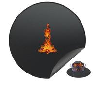 Tapis de Foyer pour Foyer sous Le feu, résistant à la Chaleur, Ignifuge, 24 x 24 Pouces, Portable et réutilisable, pour Barbecue en Plein air sur Herbe