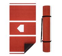 Tapis de frappe avec plaque de maison et dos en caoutchouc pour entraînement de baseball et softball intérieur et extérieur