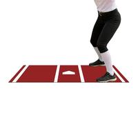 Tapis de Frappe Baseball,Softball Gazon antidérapant pour entraînement au Swing - 134,6 x 30 x 0,5 cm Tapis de Frappe | pour Le Swing, l'entraînement au Lancer, Jardin, intérieur, extérieur,