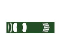 Tapis de frappe de baseball et de softball pour entraînement au bâton avec guide d'alignement, bonne posture debout, léger, 135 x 30 cm, pour adolescents, entraînement intérieur et extérieur, vert