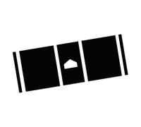 Tapis de frappe de baseball Tapis de frappe baseball, coussin d'exercice posture correcte avec plaque d'accueil, entraînement for l'entraînement familial au lancer balle en T(Black,140x90x0.4cm)