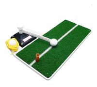 Tapis de frappe de golf, base en caoutchouc robuste, rotatif à 360 degrés, tapis d'entraînement avec tee pour entraînement intérieur/extérieur