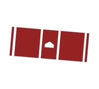 Tapis De Frappeur De Baseball Tapis de frappe baseball, coussin d'exercice posture correcte avec plaque d'accueil, entraînement for l'entraînement familial au lancer balle en T(Red,305x113x0.5cm)