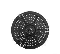 Tapis de friteuse à air pour séparateur de nourriture, séparateur de cuisson, accessoire de poêle à griller non perforé, compatible avec les friteuses à air, passe au lave-vaisselle, lot de 1 (A)