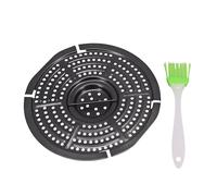 Tapis de friteuse de rechange pour friteuse sans air et séparateur de cuisson avec perforé pour une cuisson uniforme compatible avec 3 friteuses à air de 5 L à 4 5 L (18 cm)