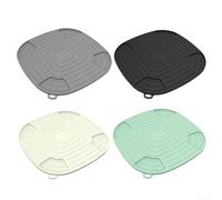 Tapis de friteuse en silicone antidérapant résistant à la chaleur 27,6 cm | Ajustement précis de 26,9 cm, flux d'air creux, empêche les dommages causés par la chaleur, base antidérapante