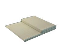 Tapis de futon naturel 100 % herbe précipitée japonais, confortable et respirant - pliable - pour couchage au sol, méditation, yoga, taille Zen, 100 x 200 x 3,5 cm