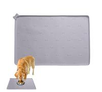 Tapis de gamelle à eau, tapis d'alimentation en silicone pour chat, tapis anti-déversement, tapis pliable pour gamelle d'eau pour sol, cuisine, intérieur et extérieur, animal domestique, chiot, chat