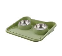 Tapis de gamelle inclinée pour nourriture et eau pour animaux de compagnie - Gamelle surélevée antidérapante pour chaton - Tapis d'alimentation antidérapant pour animal domestique