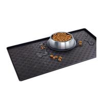 Tapis de Gamelle pour Chiens VENTEO Antidérapant et Waterproof Tapis d'alimentation d'animaux En silicone 48 x 30 cm