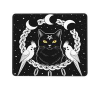 Tapis de Gaming Art Gothique de Chat sorcière et de Lune Noire Tapis de