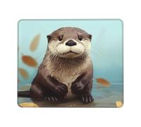 Tapis De Gaming Castor De Banque Mignon Doux Tapis De Souris Gamer Confort Mousepad pour Ordinateur Pc Jeux 25X30Cm