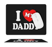 Tapis De Gaming J'aime Mon Papa Antidérapante Tapis Souris Confort Gamer Mouse Pad pour Pc Professionnels Jeux 25X30Cm