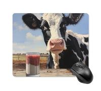 Tapis De Gaming Meuh La Vache Et Le Lait Moderne Tapis De Souris Gamer Confort Souris De Bureau pour Ordinateur Jeux Pc 25X30Cm