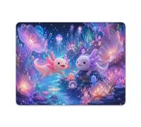 Tapis de Gaming Un Monde sous-Marin féerique peuplé d'axolotls Tapis