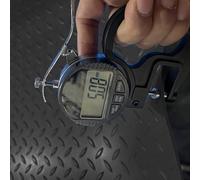 Tapis de Garage Plaque de Caoutchouc Diamantée Ultra-résistante de 5 mm D'épaisseur, Tapis D'entrée Intérieur Noir à Dos en Caoutchouc, Tapis pour Chenil(Black,1.2x3m (3.9 x 9.8ft))