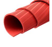Tapis de Garage Tapis en Caoutchouc Souple et Isolant, Tapis de Sol de Sécurité Électrique pour Locaux Électriques, Rouleaux de Tapis en Caoutchouc Non Conducteur(Red,10mx1mx10mm(33'x3'x3/8"))