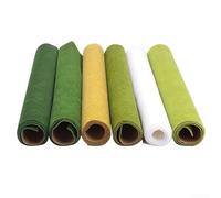 Tapis de gazon artificiel 50 cm x 50 cm, rouleaux de tapis de paysage pour créer des scènes de modélisme ferroviaire, modélisation de dioramas ou de paysages de jeux de guerre (vert foncé, 50 x 50 cm)