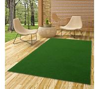 Tapis de gazon artificiel Kingston confortable - Avec picots - Vert uni 02) 200x100 cm