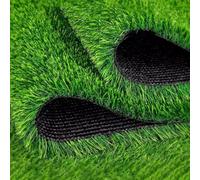 Tapis de gazon artificiel réaliste de 2 cm d'épaisseur, résistant au soleil et au vent, pour jardin, balcon, terrain de sport, solution pour pelouse extérieure 3 x 1 m