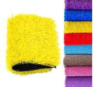 Tapis De Gazon Artificiel Réaliste De 3 Cm D'épaisseur Longueur Personnalisable for Une Utilisation Intérieure Et Extérieure Balcon, Jardin, Cour Arrière Adapté Aux Animaux(Yellow,24x59IN)