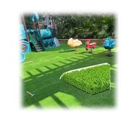 Tapis de Gazon Artificiel réaliste,Tapis épais en Gazon synthétique avec Trous de Drainage,pour terrasse, Jardin, pelouse, aménagement paysager, Balcon, décoration(1x8m/3x26ft)