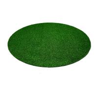 Snapstyle Wembley - Tapis Type Luxe Gazon Artificiel Rond - pour Jardin, Terrasse, Balcon - Vert 3 Tailles Disponibles