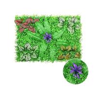 Tapis de gazon Milan artificiel 40x60cm, 1 pièce, décoration de pelouse, Simulation de plantes en plastique, mur de fond de mariage, hôtel, maison(Green2)