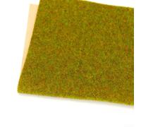 Tapis de gazon statique de 2 mm de hauteur pour les tracés de trains, 2 mm | Pour gazon statique, taille 35 x 100 cm, s'adapte à l'échelle HO/N, texture réaliste, facile à épisser