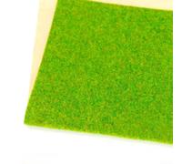 Tapis de gazon statique de 2 mm de hauteur pour les tracés de trains, 2 mm | Pour gazon statique, taille 35 x 100 cm, s'adapte à l'échelle HO/N, texture réaliste, facile à épisser
