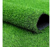 Tapis de gazon synthétique réaliste pour décoration intérieure et extérieure, durable avec trous de drainage