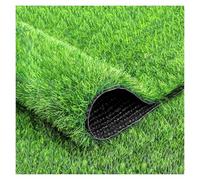 Tapis de gazon synthétique ultra épais de 1,5 x 2,4 m pour une utilisation en intérieur et en extérieur - Parfait pour le jardin, la terrasse, le paysage avec envers drainant, gazon synthétique