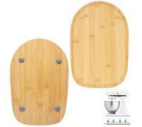 Tapis de glisse en bambou Compatible avec Kitchen Aid Artisan 4,5-5 Qt (4,3 L - 4,8 L) Sous-plate déplaçable pour Kitchen Aid Machine à cuisine Mélangeur Tapis de glisse pour machine de cuisine