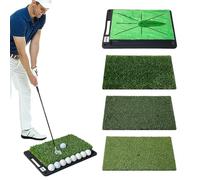 Tapis de Golf - D'Entraînement en Gazon | Plateau de Swing de Golf avec Dos en Caoutchouc,pour Analyse de Trajectoire et Pratique Maison Jardin Intérieur Extérieur