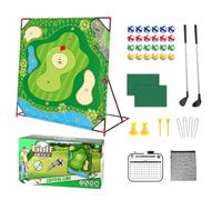 Tapis de golf interactif - Voie de visée intérieure, surfaces de score adhésives | Planche d'entraînement de vacances, plateformes de jeu d'équipe, bande d'entraînement au camping, jeu de putting