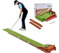 Tapis de golf putting - 5 trous - Tapis d'entraînement au golf - Putting Green pour la maison - Idéal pour les professionnels et les débutants